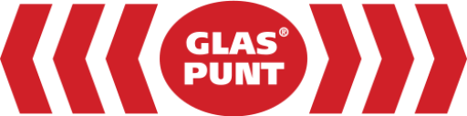 Het logo van Glaspunt B.V., uw glaszetter voor in Woerden